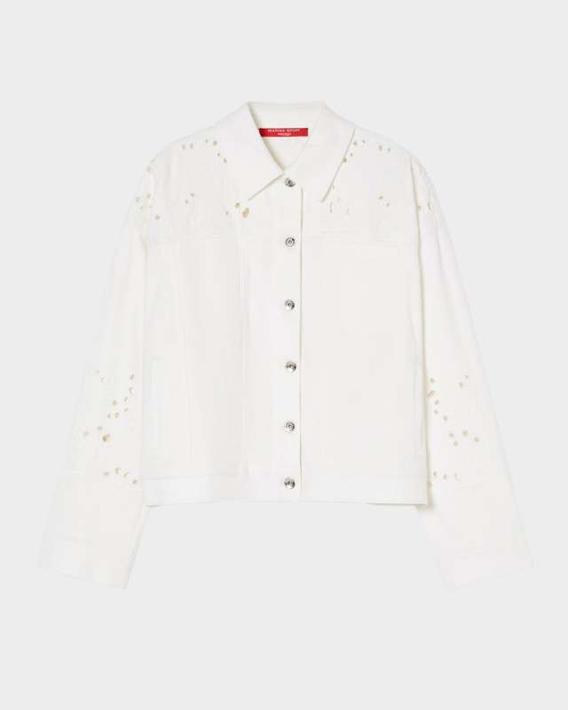 Plus Size Umico Embroidered Shirt Jacket